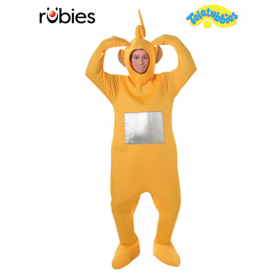 Teletubbies Laa-Laa Adult Unisex Costume Standard – Yellow Bodysuit with 3D Headpiece