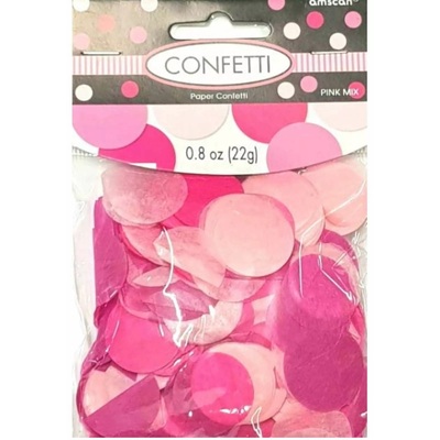 Pink Mix Paper Confetti Scatters 22gms Pk 1