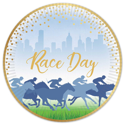 Race Day Horse Racing 9in. Paper Plates Pk 8