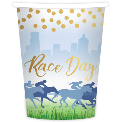 Race Day Horse Racing 9oz. Paper Cups Pk 8