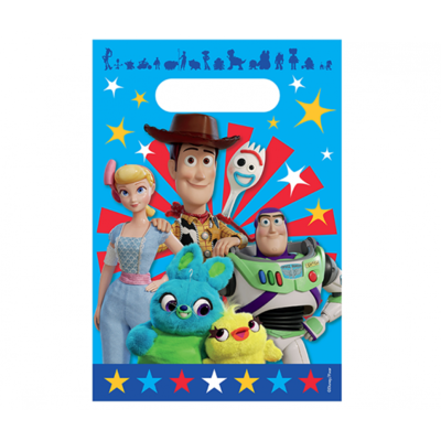 Toy Story 4 Plastic Loot Bags Pk 8