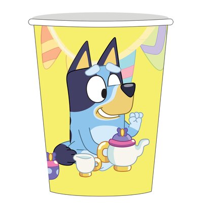 Bluey and Friends Paper Cups 9oz 250ml (Pk 8)
