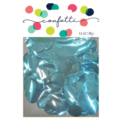 Light Blue 2cm Round Foil Confetti (28gms)