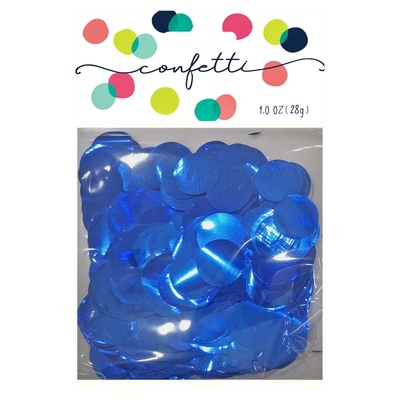 Royal Blue 2cm Round Foil Confetti (28gms)