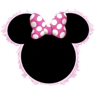 Minnie Mouse Ears Pull String Pinata (Pk 1)