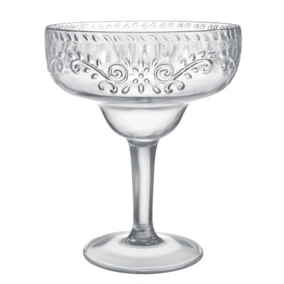Boho Vibes Clear Embossed Margarita Glass 561ml (Pk 1)