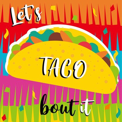 Mexican Fiesta Let's Taco About It Lunch Napkins (Pk 16)