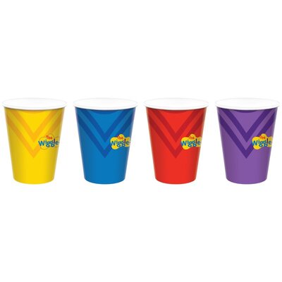 The Wiggles Paper Cups 266ml (Pk 8)