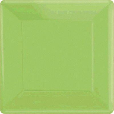 Kiwi Green 7in Square Paper Plates Pk 20