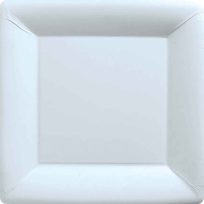 Frosty White 9in Square Paper Plates Pk 20