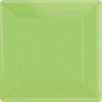 Kiwi Green 9in Square Paper Plates Pk 20