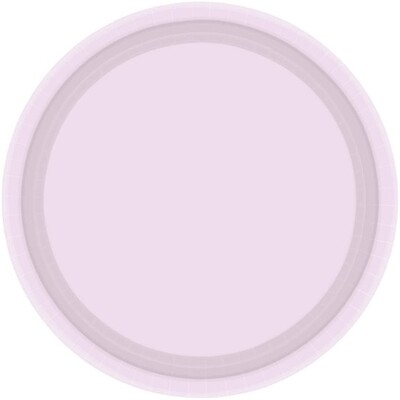 Pastel Lilac 7in Round Paper Plates Pk 20