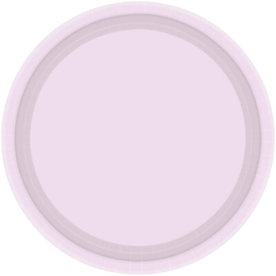 Pastel Lilac 9in Round Paper Plates Pk 20
