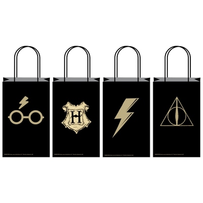Harry Potter Kraft Paper Loot Bags (Pk 8)