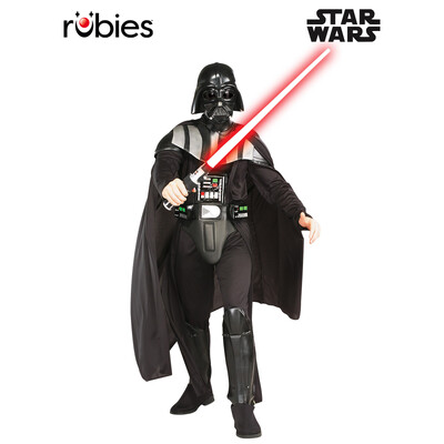 Star Wars Adult Deluxe Darth Vader Costume X Large – Jumpsuit, 3D Belt, Cape & Mask Set