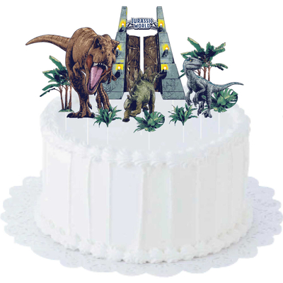 Jurassic World Dinosaur Cake Decorating Kit (10 Pieces)