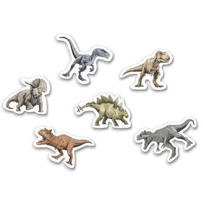 Jurassic World Dinosaurs Erasers Party Favours (Pk 6)
