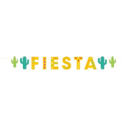 Mexican Fiesta Paper Bunting Banner 160cm