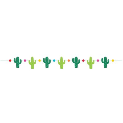 Mexican Fiesta Cactus Bunting Banner 160cm