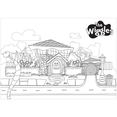 The Wiggles Colour Me In Placemats Decorations Pk 8