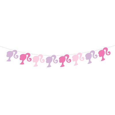 Barbie Paper Ribbon Garland Decoration (280cm)