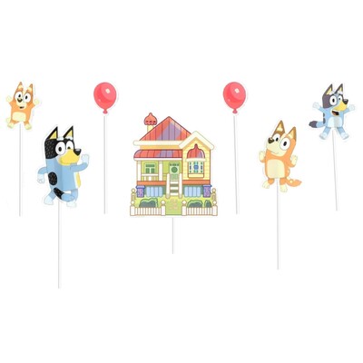 Bluey Cake Decorating Topper Kit Pk 7