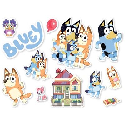 Bluey Cutouts Decorations Pk 12