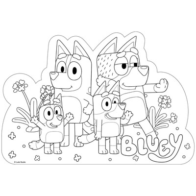 Bluey Colour In Placemats Pk 8