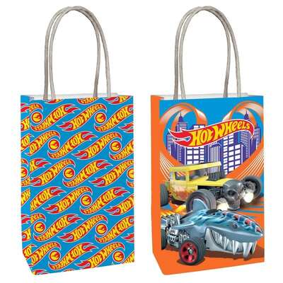 Hot Wheels Paper Kraft Lootbags (Pk 8)