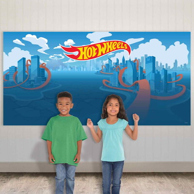Giant Hot Wheels Scene Setter Backdrop Wall Decoration