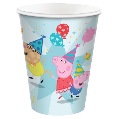Peppa Pig Peppa's Party Paper Cups 266ml Pk 8