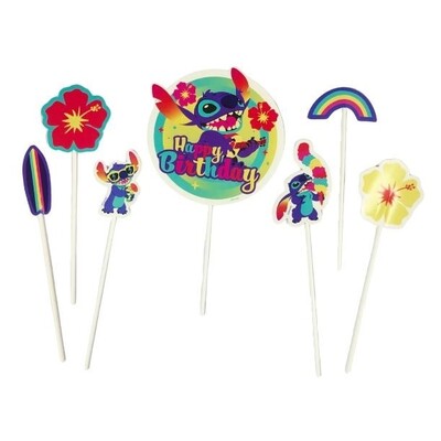 Lilo & Stitch Cake Decorating Topper Kit Pk 7