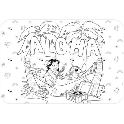 Lilo & Stitch Colour In Placemats Pk 8