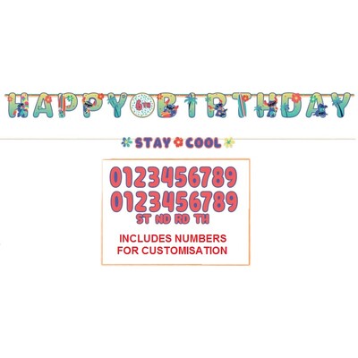 Lilo & Stitch Customisable Any Age Letter Banner Set