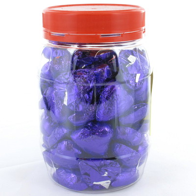 Purple Chocolate Hearts 500g (approx 50 hearts in jar)