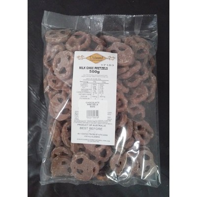 Milk Chocolate Pretzels (500g)