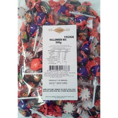 Halloween Mix Assorted Wrapped Lollies 500g 