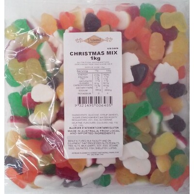Christmas Jelly Lolly Mix 1kg Pk 1