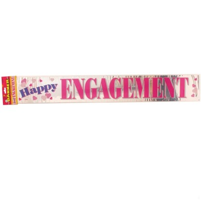 Banner Foil 3.6m Happy Engagement Pk1 
