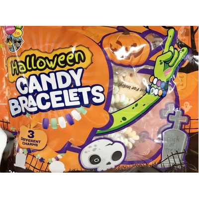 Halloween Assorted Candy Bracelets 240g (Pk 20)