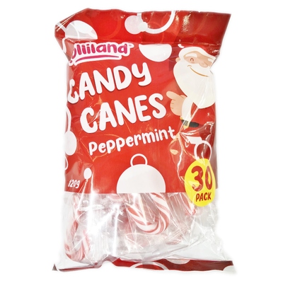 Christmas Peppermint Candy Canes 4g (Pk 30)