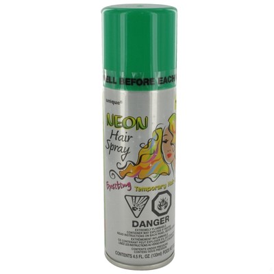 Neon Green Hairspray 133ml (Pk 1) 