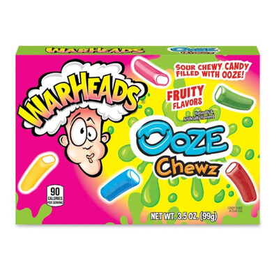Warheads Ooze Chewz Candy Theatre Box 99g (Pk 1)