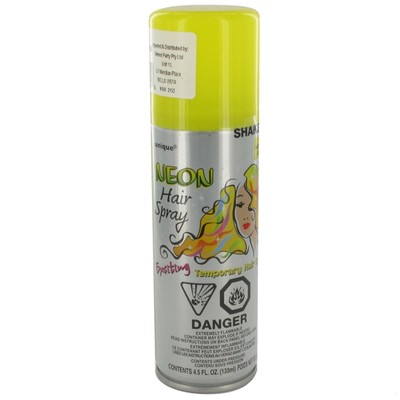Neon Yellow Hairspray 133ml (Pk 1) 