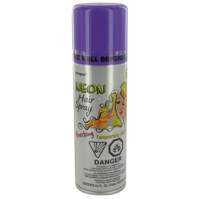 Neon Purple Hairspray 133ml (Pk 1) 