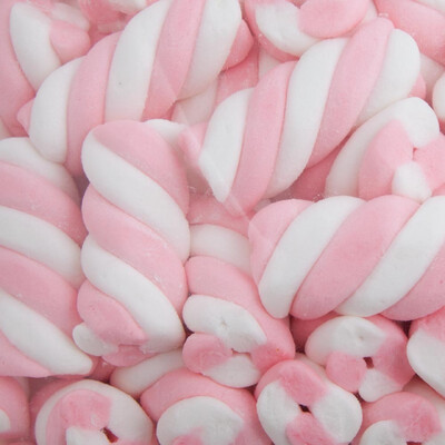 Pink & White Twist Marshmallows 800g