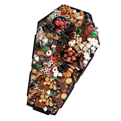 Coffin Shape Halloween Grazing Treat Board 51cm x 30cm