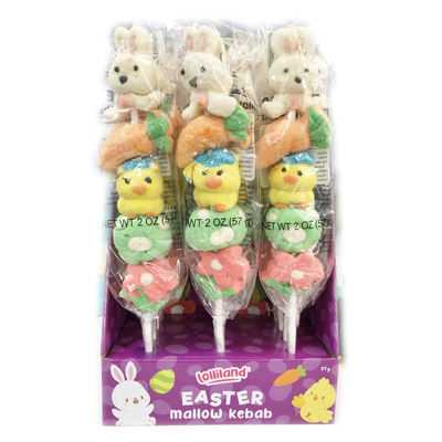 Easter Marshmallow Kebab 57gm (Pk 12)