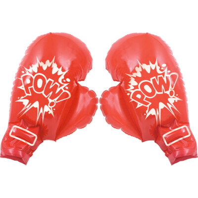 Red Inflatable Boxing Gloves (1 Pair)
