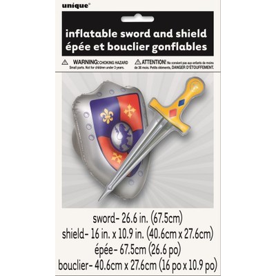 Inflatable Sword & Shield Set Pk 1